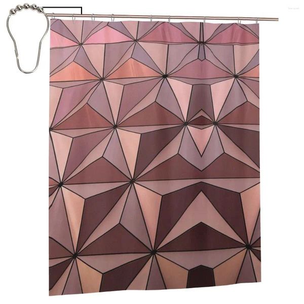 Duschvorhänge Epcot Architektur Design Vorhang für bathroon personalisiertes Bad Set mit Iron Hooks Home Decor Geschenk 60x72in