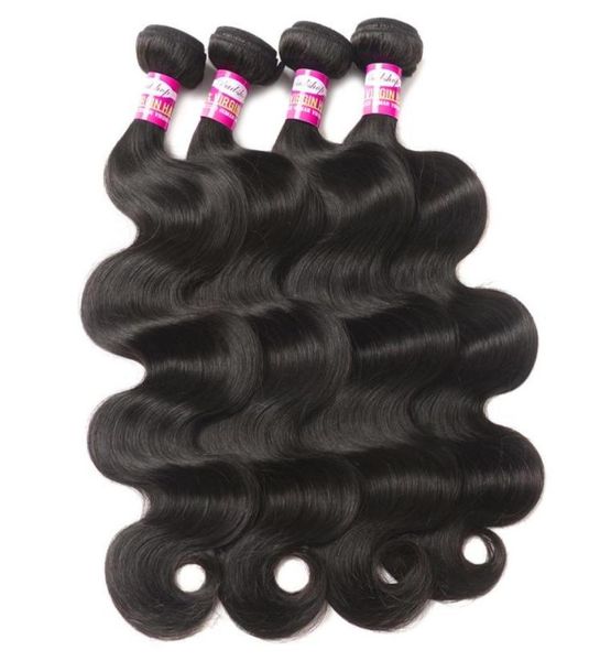 Malaysian Body Wave 3 Bundle Deals Malaysian Virgin Hair Body Wave Bundles 9A Maleyian Hair Extensions non trasformati per capelli umani Nat8878800