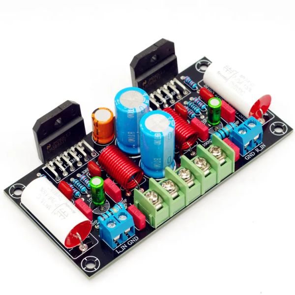 Amplifikatörler 68W+68W 2way LM3886 Güç Amplifikatör Kartı DIY kiti Ses Güç Amplifikatör Kartı (LM3886 çipi olmadan)