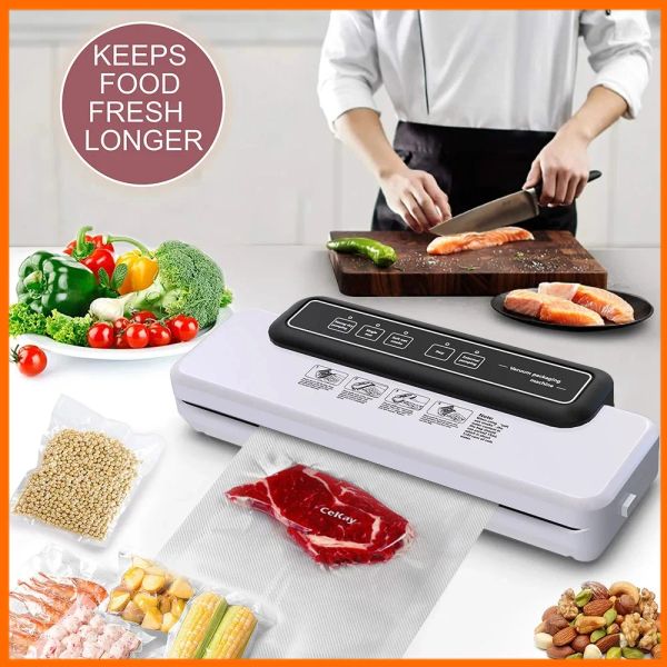 Machine Kitchen Vacuum Sealer fort Sous bombeando degassum latas de vedação de degassumes empacotador de vácuo para armazenamento de alimentos Modos úmidos seco