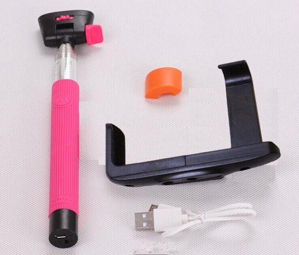 Pólo do auto -temporizador Bluetooth para o telefone móvel Phonethe mais vende câmera portátil Monopod Monopod Selfie Stick Novo telescópico 50pcslot8755234