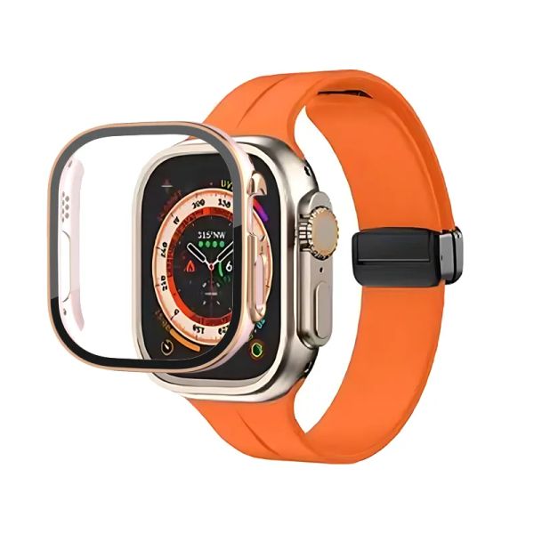 2024 Apple Watch Ultra2 Serisi 8 9 49mm Iwatch Marine Strap Smart Watch Spor Saat Kablosuz Şarj Kayışı