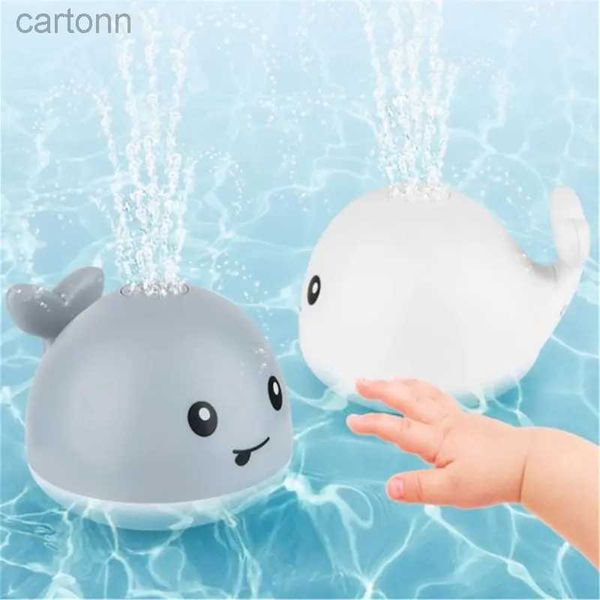 Bath Toys Baby Light Up Bath Tubs Toys Whale Water Water Pool Toys Breking Bath Toys para crianças bebês infantis piscina de água de água de baleia brinquedo 240413