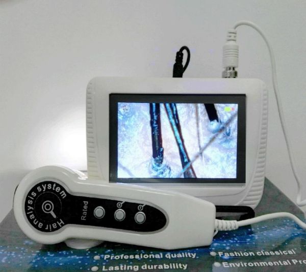 Screen LCD de 5 polegadas Digital Skin Facial Diagnóstico Análise de Cabelos Analisador Scanner Ze Figura Fixa Duas Lentes Disponível7556478