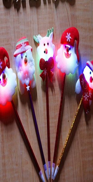 Decorazioni a LED di Natale Braccialetti di plastica Braccialetti per capelli lampada a fibra ottica Lampada natale Maglie più modalità Flash44469162379251