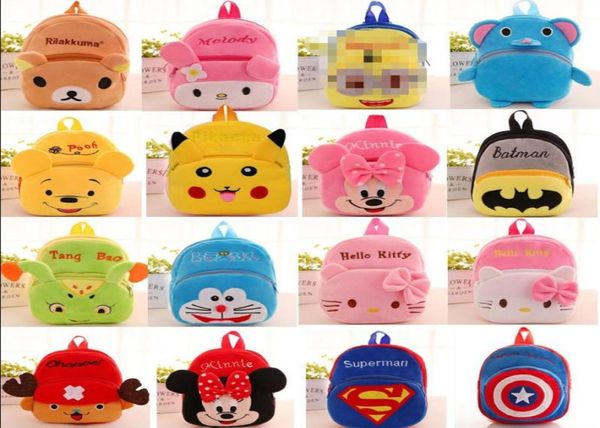 Plüschspielzeuge Kinder039s Plüsch Rucksack Cartoon Animals Rucksäcke gefüllt Puppen Hochqualität Dreideler PP Baumwolle kurz PL4590199