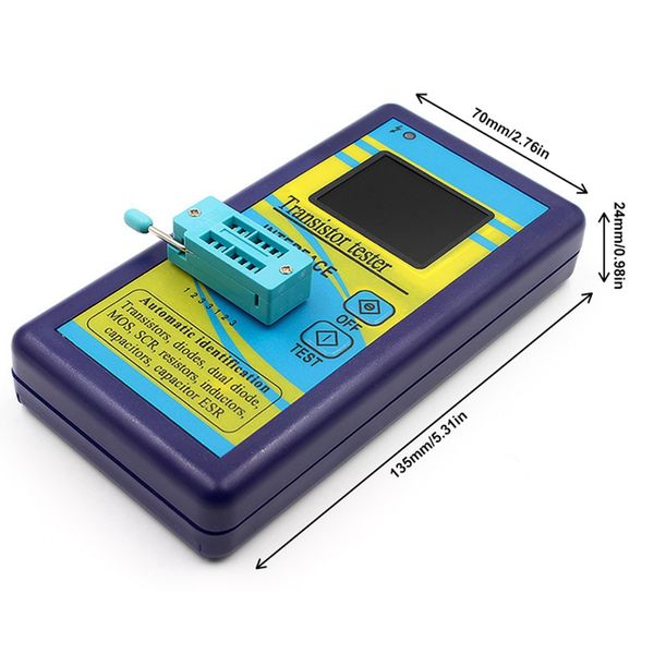 M328 Schermata a colori Visualizza grafica Transistor Tester Resistance Meter, misuratore di induttanza, misuratore di capacità, misuratore ESR