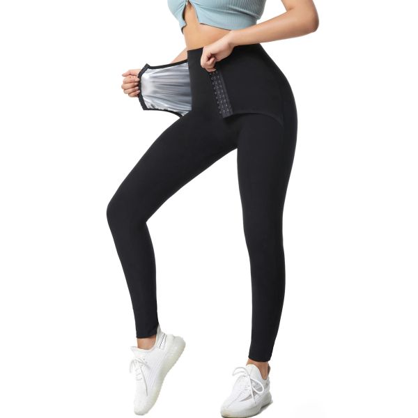 Hosen Körper Shaper Sauna Schlampe Hose heiße thermische Taillenfettverbrennung Schweiß Capris Hintern Hebeplatte Bauchregelung Workout Shapewear