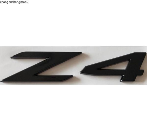 Chrom Gloss Black Letters Trunk Embleme z 4 Nummer glänzend schwarzes Emblem für BMW Z4 H J Y I190V9447298