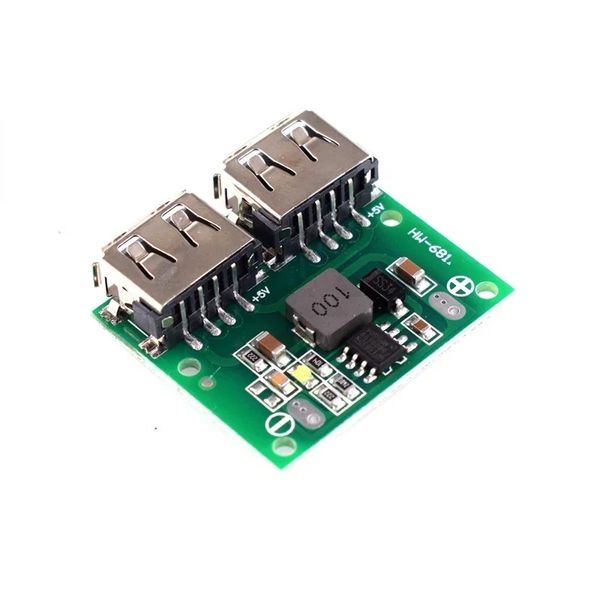 2024 9V 12V 24V a 5V DC-DC EXPENDO MODULO DE POWER MODULO DE POWER DULO USB Placa de tensão Buck 3A Regulador de cobrança de carga de carro 6-26V para