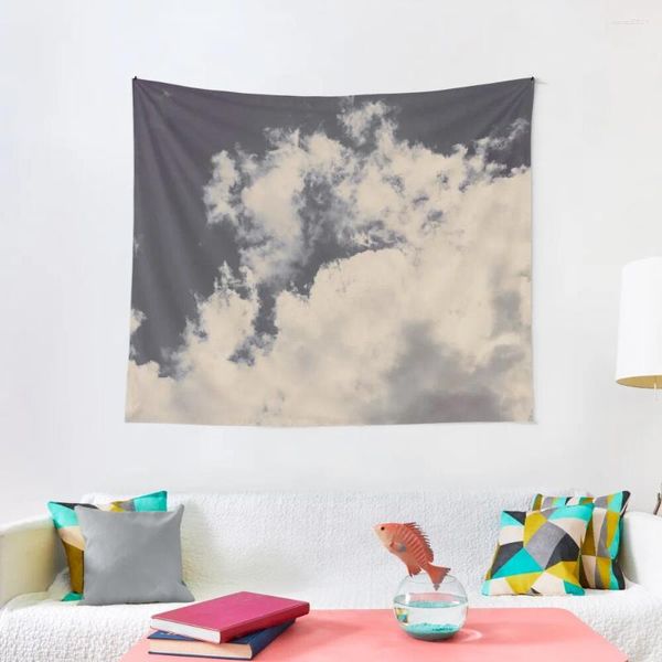 Wandteppiche Vintage -Wolken und Blue Sky Tapestry -Wandbedeckungen hängen