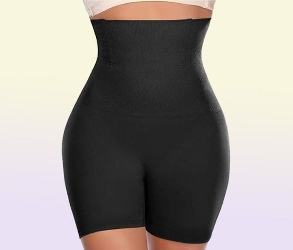 Calcinha de alta cintura -cintura calcinha de controle mulheres shorts shapewear sem costura spanx estômago desgosto emagrecedas de barriga de barriga de barriga
