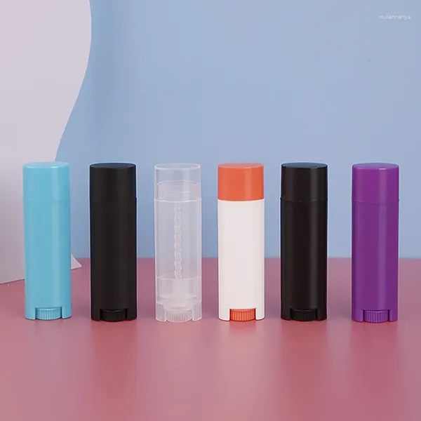 Bottiglie di stoccaggio 1 pcs bottiglia ricaricabile vuota 4,5 g di plastica tubi labbra per labbra fai -da -te contener per viaggi per viaggi