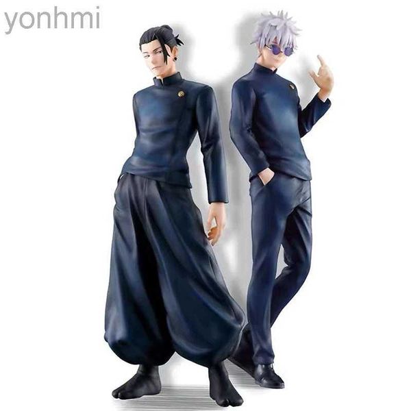 Anime mangá jujutsu kaisen anime figuras geto suguru satoru gojo figuras de ação 20cm coleta de modelos de modelos brinquedos de decoração de desktop presentes de decoração 240413