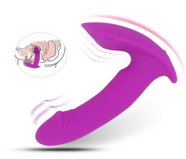 Pocket tasca di massaggio invisibile Magliette vaginali VIBROTORI DI DIDDO per le donne Stimolazione del clitoride G Spot Vibratore Climax Sex Toys2163212