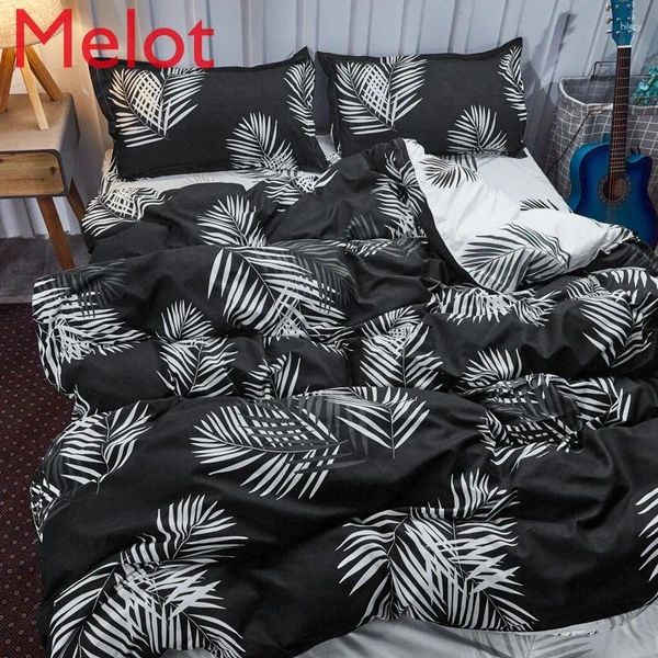 Set di biancheria da letto Set semplice set per la trapunta per adulti Foglio letto per cuffia singola Quilt king a doppia dimensione/220