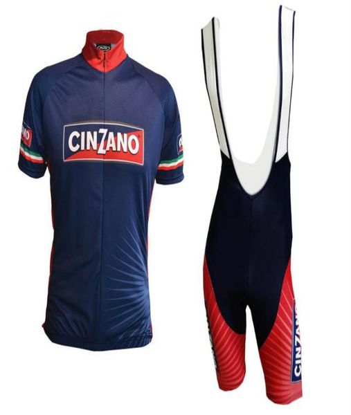 Cinzano Team 2019 Cycling Jersey Setkit Short Sleeve Cycling Clothing MTB Bike Short Jersey Set Summer Style Bike Wea Sportswea1088796