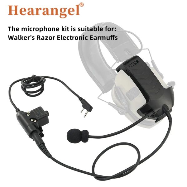 Accessori Kit tattico auricolare microfono yline per le auricolari elettroniche di rasoio di Walker con tattico U94 PTT per baofeng walkietalkies