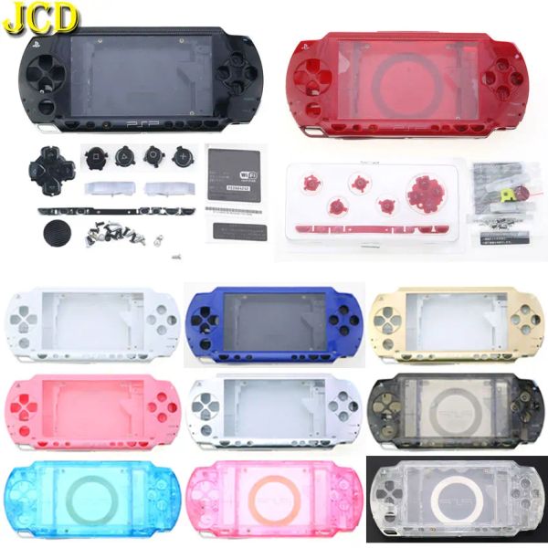 Fälle JCD Full Housing Shell Deckhülle für Sony PSP1000 Kunststoff -Hartschale für PSP 1000 Hülle W/ Taste Schrauben eingestellt