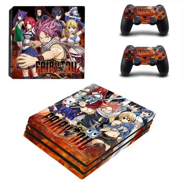Adesivi Fairy Tail PS4 Pro Stickers Play Station 4 Decal adesivi per la pelle per PlayStation 4 PS4 Pro Console Controller Skins Vinyl
