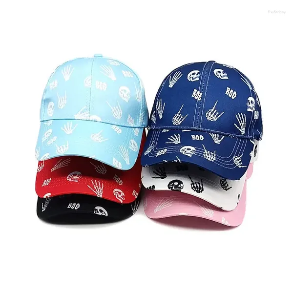 Tappi a sfera Polyester fumetti stampata stampa cranio castball tappo da baseball cappelli a snapback esterno per uomini e donne 235