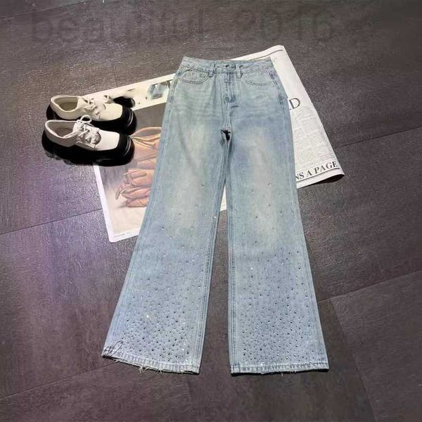 Designer di jeans femminile 2024 all'inizio della primavera New Nanyou cha elegante e alla moda