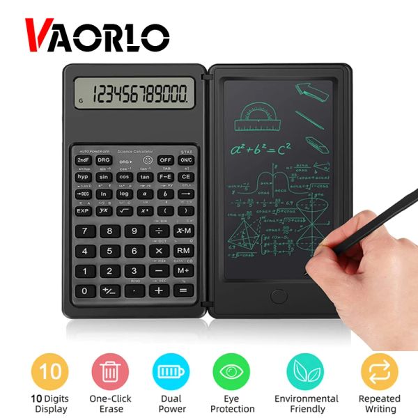 Calculadoras calculadoras com calculadoras de mesa de comprimido de redação de LCD 10 dígitos Exibir com o botão de apagamento da caneta fino e dobrável design