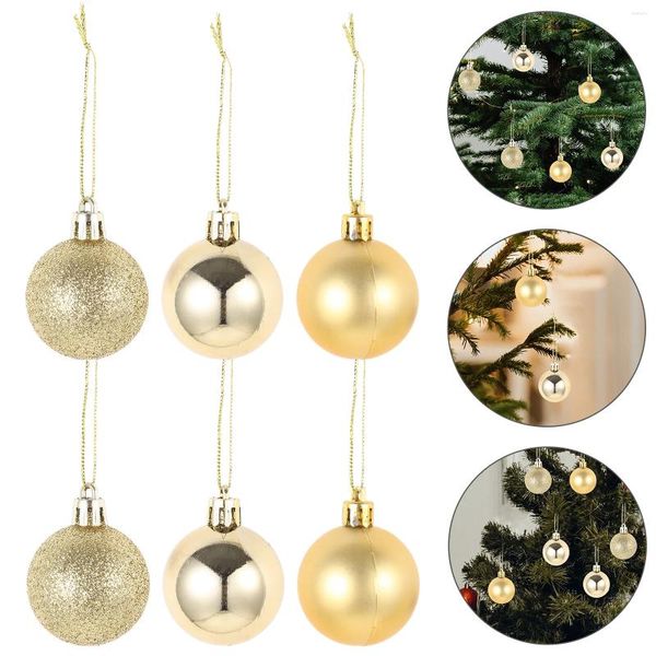 Figurine decorative 24 pezzi palla di Natale DEGINAZIONI SPHERE GRANDE 2024 Novelties Decorazioni dell'albero Ornamenti palle