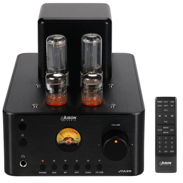 Verstärker Juson Audio Jta35 Hifi Vakuumrohrverstärker Fernbedienung Hybrid -Home -Ventil -Empfänger Phono Preamp USB DAC im Kopfhörer -Subwoofer Out Out