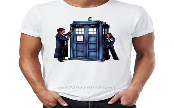 Männer T -Shirts X Dateien Mulder und Scully Tardis Doctor Who Mashup No Funny Badass High Street Tee 2104209239051