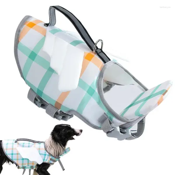 Dog Apparel Life Vest Vacada de água Anti-chagante Nada com design de suporte de suporte de alça de resgate para pequeno