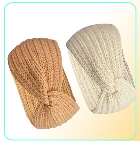 Bandas de cabeça de malha de inverno Chunky Headwrap for Women Crochet Turban Knited Hearmer7238476