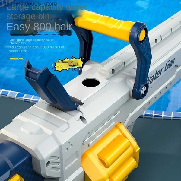 Sand Play Water Water Fun Gun Toys Gatling Electric Burst Water Gun di grande capacità Spiaggia Fight Charging High Voltage Children S Toys 221129 Q240413