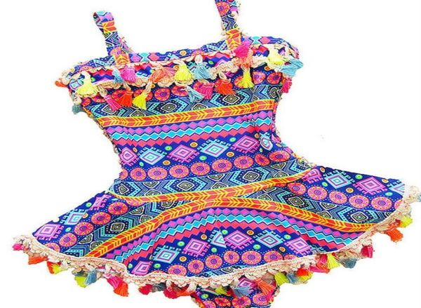 OnePieces 28y Baby Girl Swardwear One Piece Swim Swim Print Summer Coreano Crianças Terno infantil Terno de banho Girls Beach 4796780