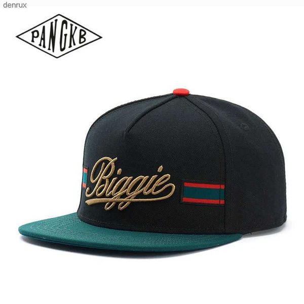 Ball Caps Pangkb Brand Biggie Cap Black Snapback Cappello per uomini Donne per adulti hip hop hip hop abbracci per il sole casual del sole da baseball bonel240413