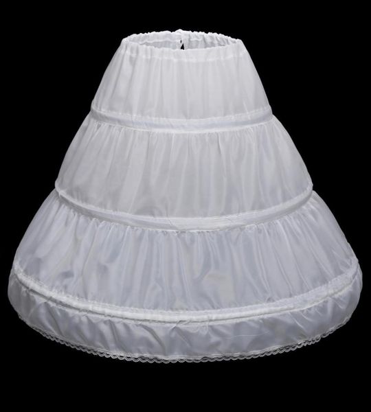 Long Crinoline Kids Papticoat Rockabilly Underskirt Crinoline For Kids Flower Girl Papticoat Jupon Enfant Real Two Hoops4385465