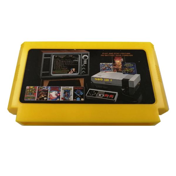 Accessoires High Quality Chip 8 -Bit -Spiel -Patrone für FC -Videospielkonsole mit 509 kostenloser klassischer Spielkarte für 60 Pin Family Video