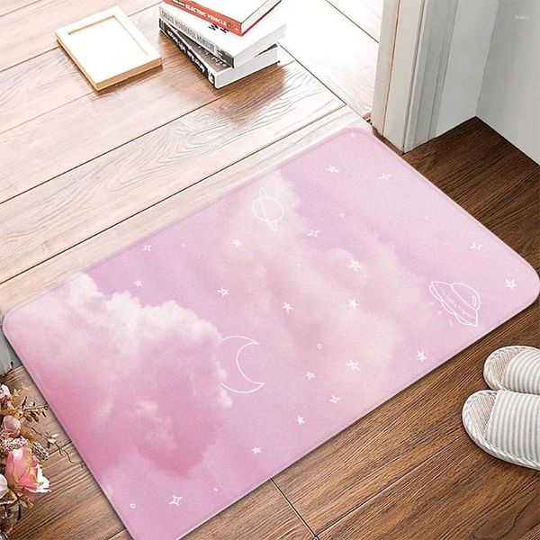 Tappetini da bagno tappeti soggiorno arredamento tappetino da pavimento kawaii rosa per moquette per la doccia non slittata.