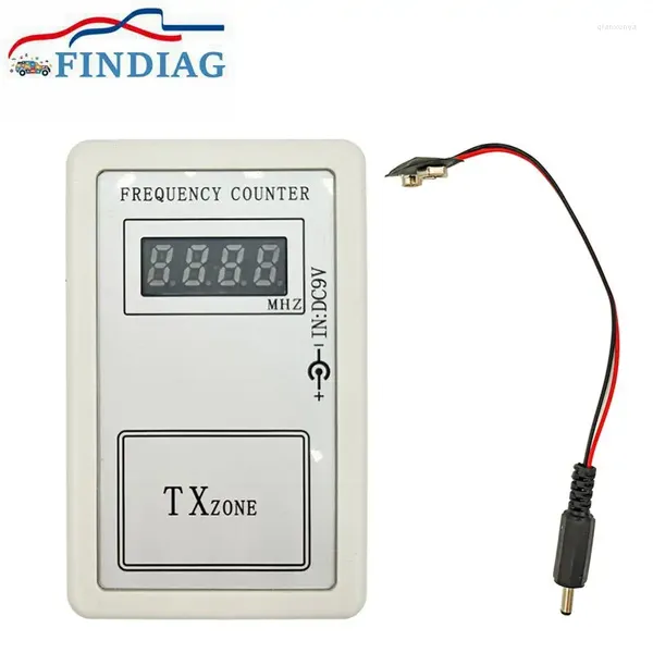 DC7.5-10V Detector de indicadores de indicadores de frequência 250-450MHz Cymômetro de controle remoto Medidor de transmissor Scanner WaveMeter