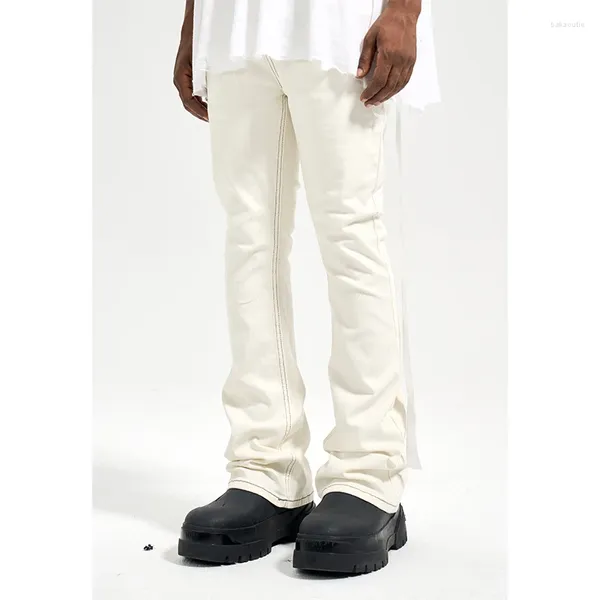 Herrenhosen High Streetstyle Dark Slim Stretch Mode Marke Micro Flared Jeans
