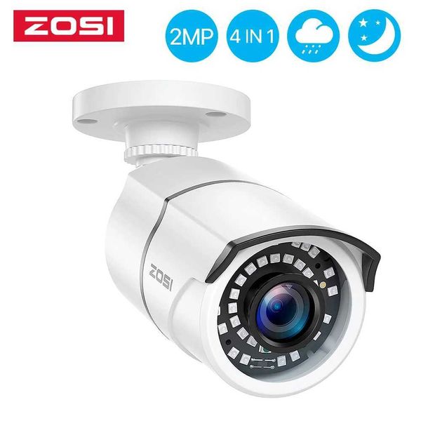 IP -камеры Zosi 1080p 2MP TVI CCTV 120ft IR Nightvision Датчик движения Водонепроницаемый дом на открытом воздухе пуля с надзором.