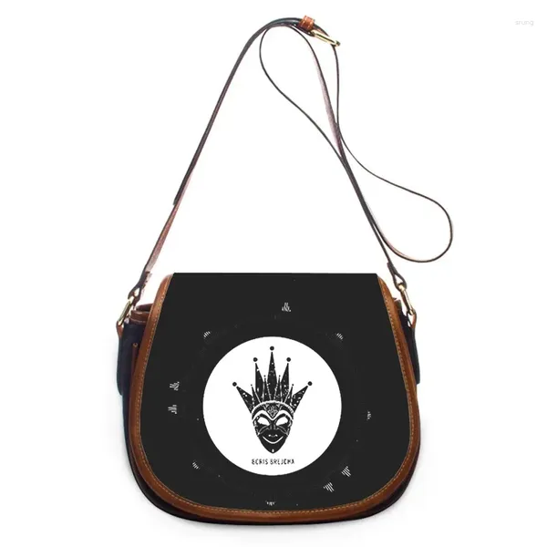 Umhängetaschen DJ Boris Brejcha Print Mody Women Crossbody Tasche Luxushandtaschen Reißverschluss