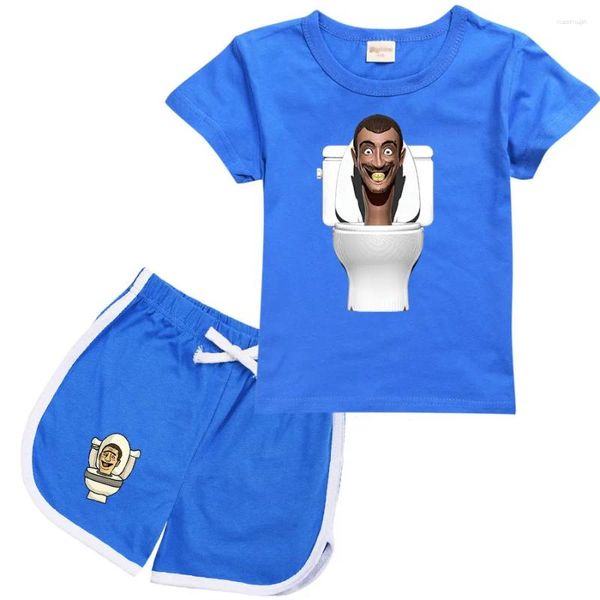 Наборы одежды 2024 Game Skibidi Туалетная футболка детская футболка с коротким рукава