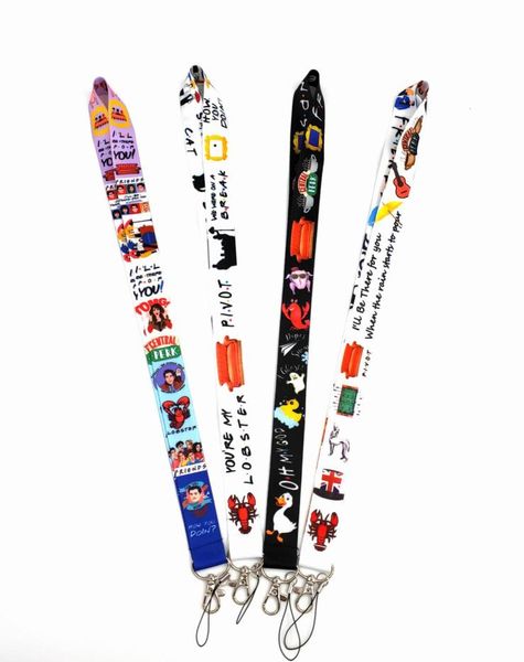 10pcs TV Friends Lanyard for Keys Mobile Phone Cint ID Badge Holder Keychain Charms3074842