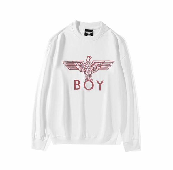 vendendo moda masculina Londres Bronzing Wings Eagle Crew Neck Cotton Sweater Black e Branco massinho de manga cheia 6599138