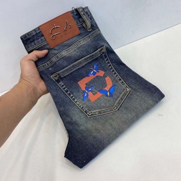 jeans designer jeans jeans pantaloni casual ricamati di lusso pantaloni dritti pantaloni di alta qualità con cerniera