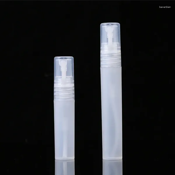 Garrafas de armazenamento 10pcs 5/8/10ml Protável Fosco fino névoa de névoa plástica Plástico Plástico Dispensador de água desinfetante para desinfetantes reabastecidos