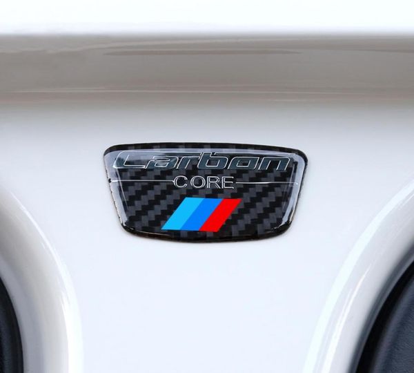 Kohlefaser -Emblem -Autoaufkleber B Säulenaufkleber für BMW E46 E39 E60 E90 F30 F30 F10 1 2 3 5 7 Serie x1 x3 x5 x6 Carstyling2787849