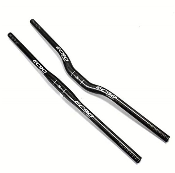 EC90 Bicycle Handlebar 760mm Carbon MTB Reser piatto manubrio manico in carbonio Nero Bar Bar MTB Mountain Flatriser 3K Handlebar3737684