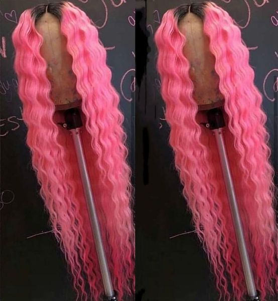 Glueless Full Lace Perücke lockige Ombre Farbe Deep lockige Spitze Perücke Brasilianer Jungfrau menschliches Haar vorgezogenes Haar4162706